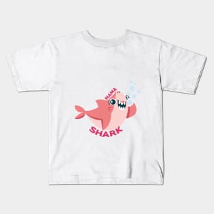 mama shark funny shirts for women Kids T-Shirt